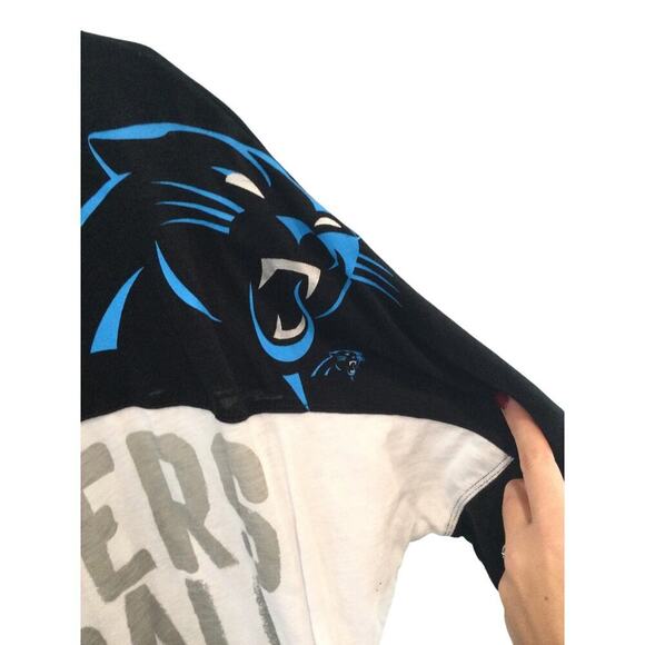 NFL Team Apparel Womens Long Sleeve Shirt Size Large Open Back Carolina Panthers - Picture 5 of 10